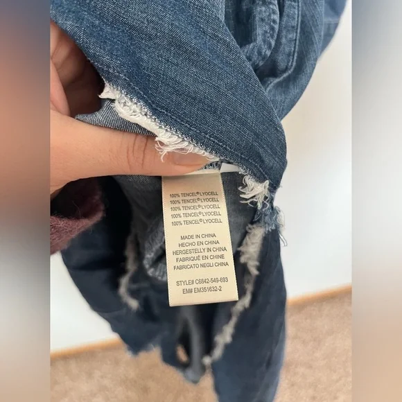 Cloth and Stone denim maxi dress chambray - Picture 8 of 10